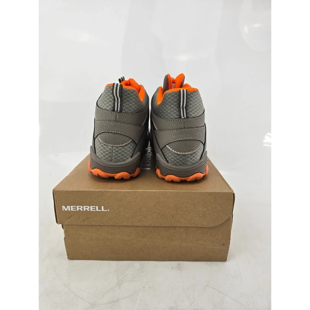 Merrell Chameleon 7 ACS Mid Hiking Boots Kids 5.5 Grey Orange MK262177 - New